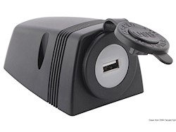 Presa USB con carenatura per fissaggio su piano