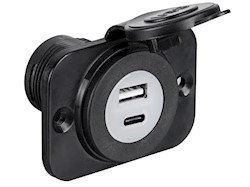 Presa incasso doppia USB Type-A + Type-C