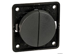 Interruttore doppio bianco