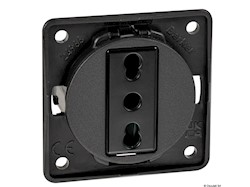 Presa corrente Italia nero antracite