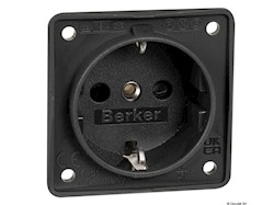 Presa schuko nero antracite