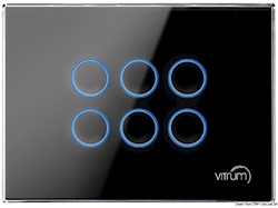 pannello 6 tasti metacrilato