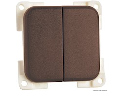 Interrut. ON-OFF marrone doppio