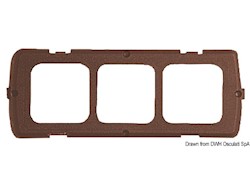 Supporto triplo marrone