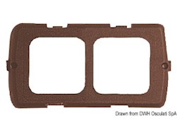 Supporto doppio marrone