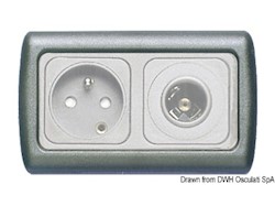 Cornice doppia grigio chiaro