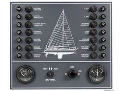 Pannello elettrico a fusibili per barca a vela