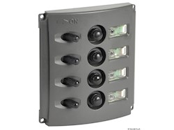 Pannello elettrico fusibili automatici doppio LED