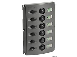 Pannello elettrico fusibili automatici doppio LED