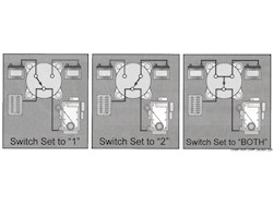 Interruttore/deviatore batterie 300A OFF-1-BOTH-2