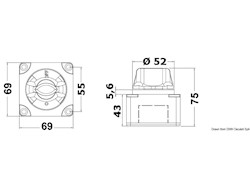 Staccabatteria da appoggio con chiave fissa