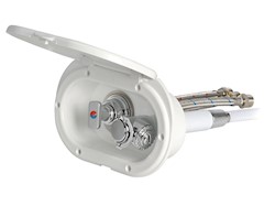 Box doccia bianco tubo nylon 2,5 m