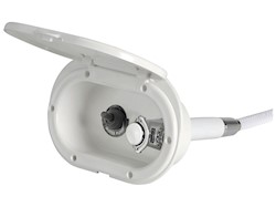 Box doccia con doccia a pulsante Mizar con interruttore stagno acceso / spento