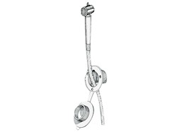 Box doccia con doccia a pulsante Mizar a parete