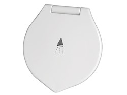 Doccia Elegant bianca tubo PVC 4 m in piano