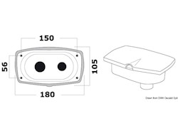 Box doccia New Edge con miscelatore e doccia a pulsante Mizar