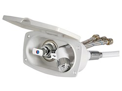 Box doccia New Edge con miscelatore e doccia a pulsante Boris