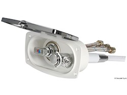 Box doccia New Edge cromata tubo PVC 2,5 m uscita posteriore