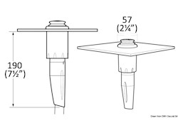 Doccia Twist calda/fredda dritta grigia