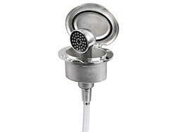 Box Elissa inox con doccia Keji tubo inox 2,5 m