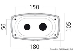 Box e coperchio New Edge XL foro posteriore