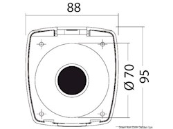 Box e coperchio New Edge foro posteriore