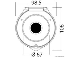 Box e coperchio Classic foro posteriore