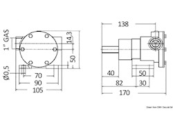 Pompa Nauco 335 107 l tenuta ad anello gomma