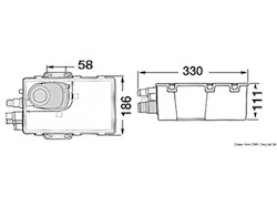 Pozzetto acque grigie pompa 12 V