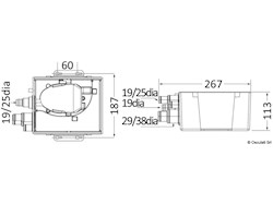 Pozzetto raccolta acque grigie 27 l/min 12V