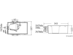Pozzetto raccolta acque grigie 41 l/min 24V