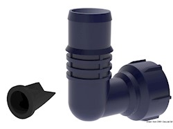 Scarico 90°  1" & 1"-1/8 c/valvola non ritorno
