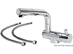 Miscelatore doppio snodo abbattibile