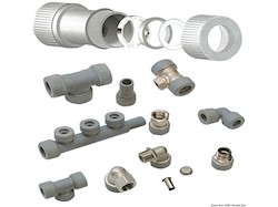 Sistema Hydrofix di raccordi per impianti idrici, adatti per temperatura massima 70°