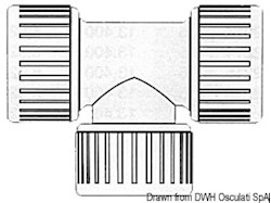 T 90° Hydrofix femmina 15 mm