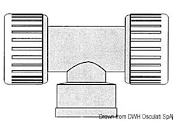 Raccordo T 1/2" Hydrofix 22 mm