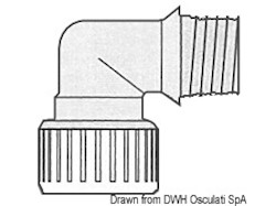 Gomito 1/2" Hydrofix femmina/maschio