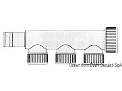 Collettore Hydrofix 3 derivazioni 22 mm