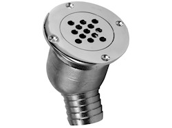 Scarico da pozzetto 45° con non-ritorno