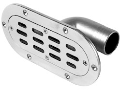 Scarico pozzetto inox ovale