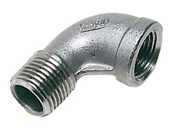 Gomito maschio/femmina inox 3/4"