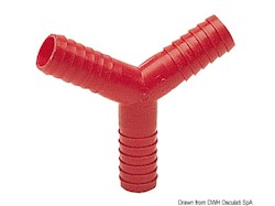 Raccordo nylon a Y mm 10