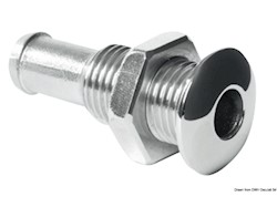 Mini scarico inox bombato 1/4"