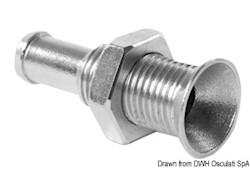 Mini scarico inox a filo 1/4"