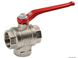 Valvola a sfera ottone 3 vie 1" 1/2 T
