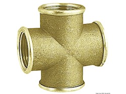 Raccordo croce ottone femmina 1/2"