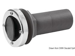 Scarico testa inox 1" 1/2 - 11BSP