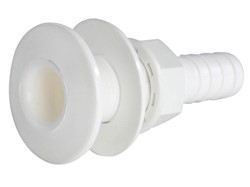 Scarico a mare plastica bianca 1"