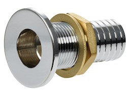 Scarico filo ottone cromato 3/4" x 24 mm