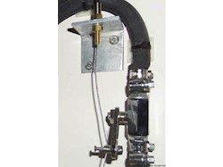 Staffa inox per comando flessibile a distanza